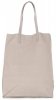 Bőr táska shopper bag Vittoria Gotti világosszürke V8622